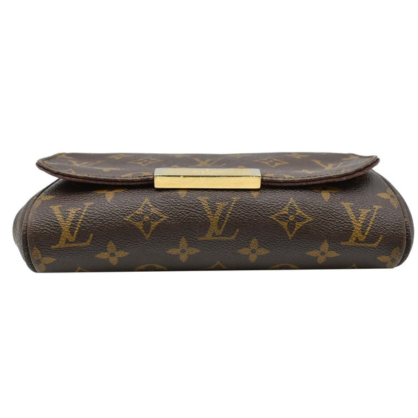 LOUIS VUITTON Favorite PM Monogram Canvas Clutch Bag Brown