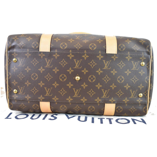 LOUIS VUITTON Carryall Monogram Canvas Satchel Bag Brown