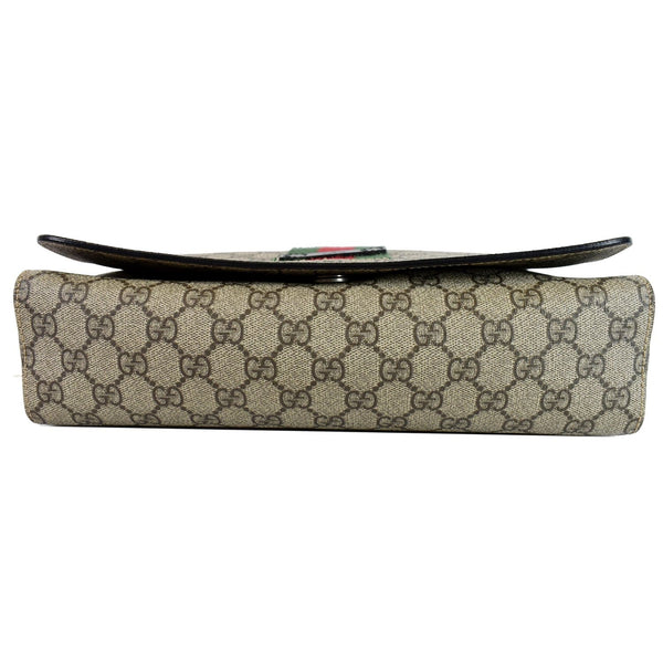 GUCCI GG Supreme Monogram Web Messenger Bag Beige 475432