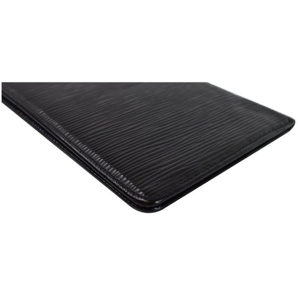LOUIS VUITTON Passport Holder Epi Leather Wallet Black