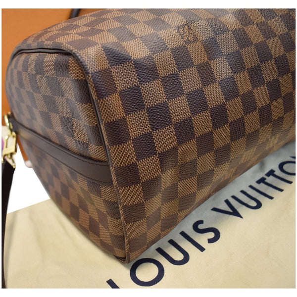 Louis Vuitton Speedy 35 Bandouliere Damier Ebene Shoulder - checkered exterior | DDH