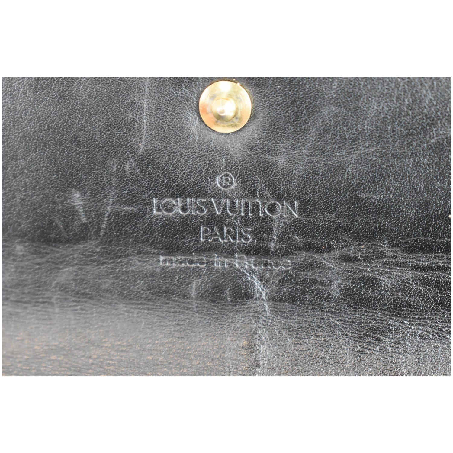 Authentic LOUIS VUITTON Cream Suhali Leather Porte-Tresor International  Wallet