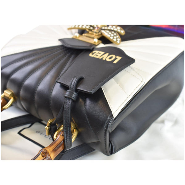 GUCCI Queen Margaret Quilted Leather Bee Backpack Bag Multi 476664