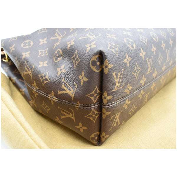 LOUIS VUITTON Graceful MM Monogram Canvas Shoulder Bag Brown