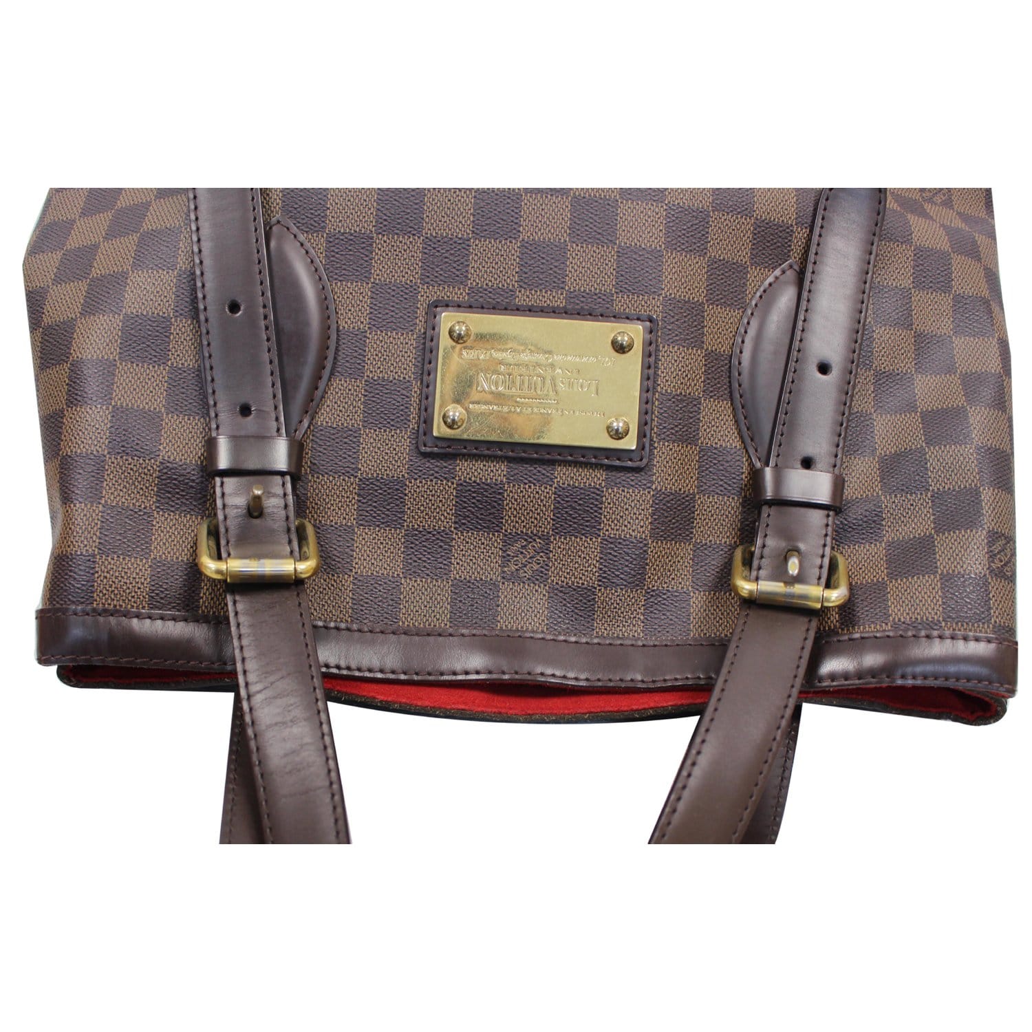 Louis Vuitton Bag With Gold Plate On Front
