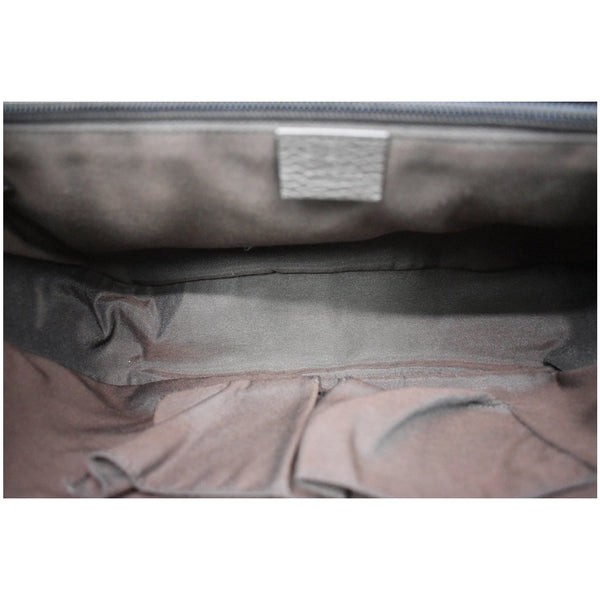 Gucci GG Canvas Messenger Bag Dark Brown interior