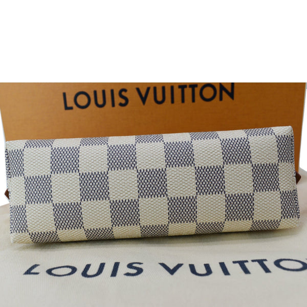 LOUIS VUITTON Damier Azur Cosmetic Pouch White