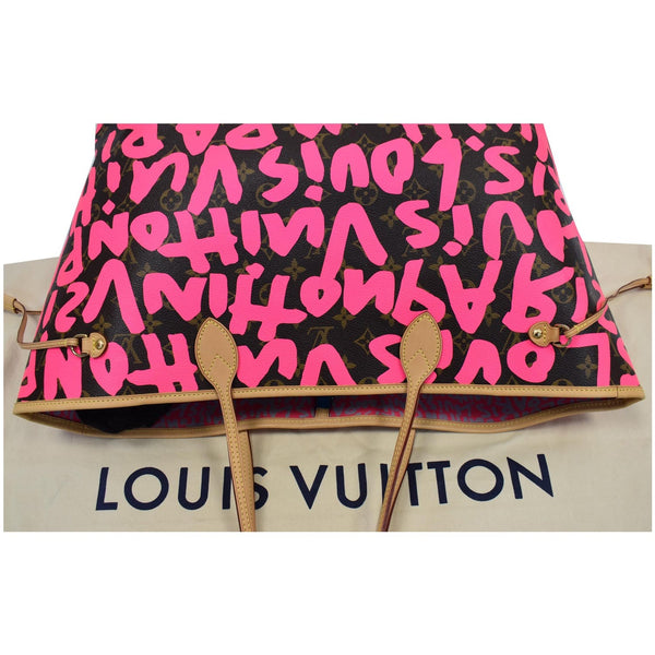 Louis Vuitton Neverfull GM Monogram Graffiti Tote Bag - pink LV | DDH