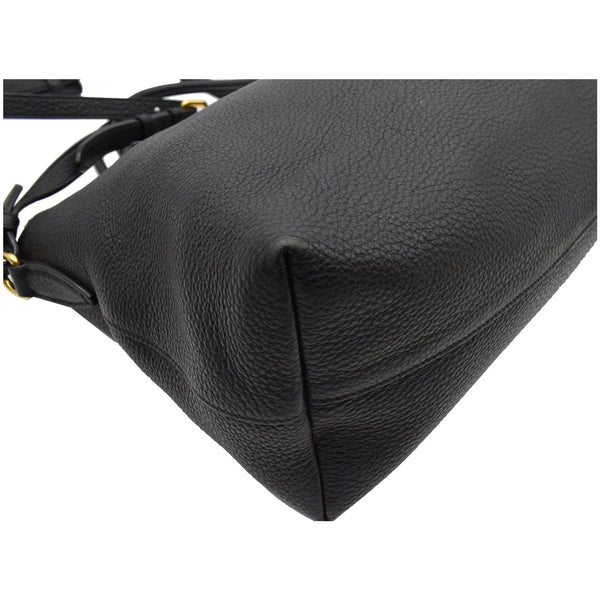 PRADA Vitello 1BA063 Phenix Leather Shoulder Bag Black