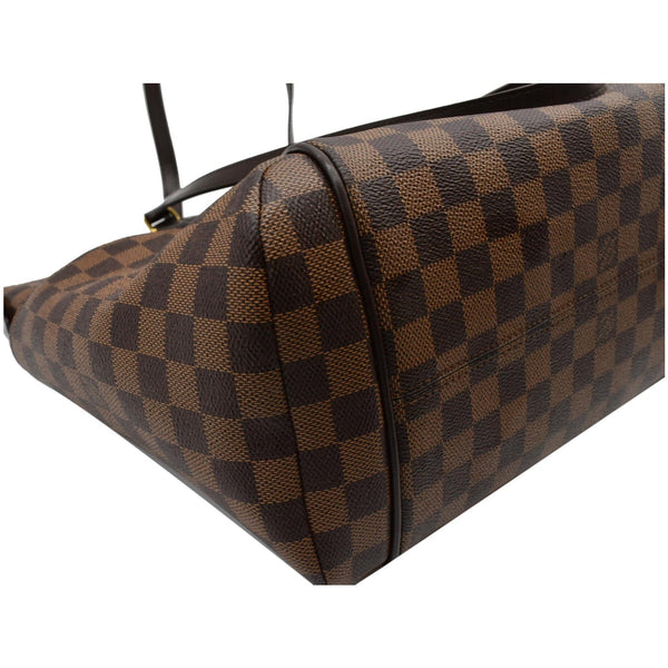 LOUIS VUITTON Totally MM Damier Ebene Shoulder Bag Brown