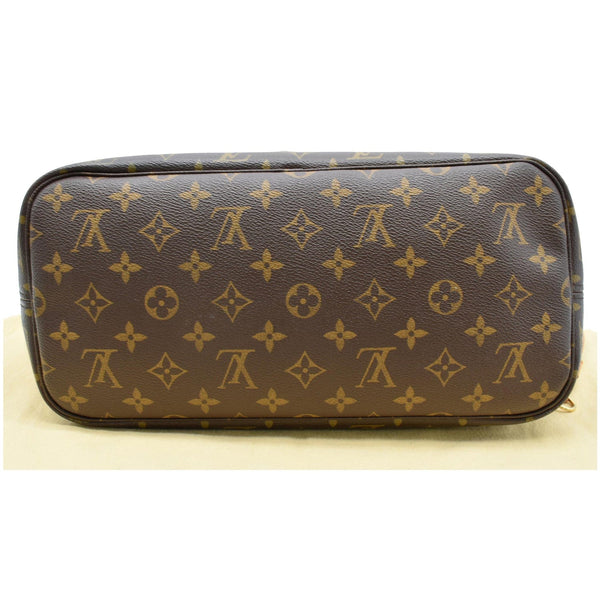 LOUIS VUITTON Neverfull MM V Grenade Monogram Canvas Shoulder Bag Brown