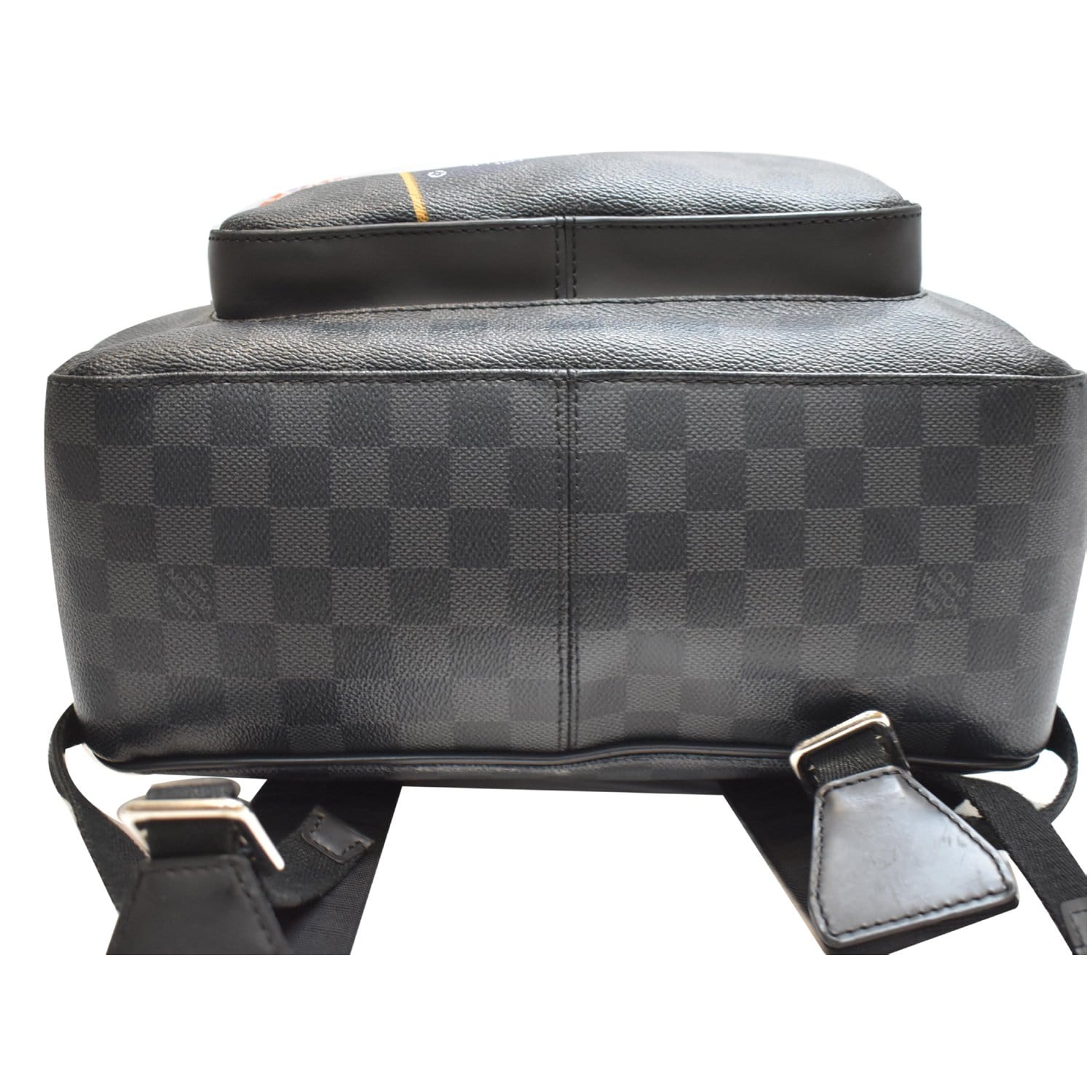 LOUIS VUITTON League Josh Damier Graphite Backpack Bag Black