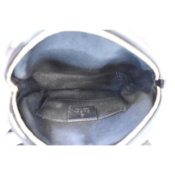 GUCCI Mini Soho Chain Pebbled Calfskin Shoulder Bag Black 353965