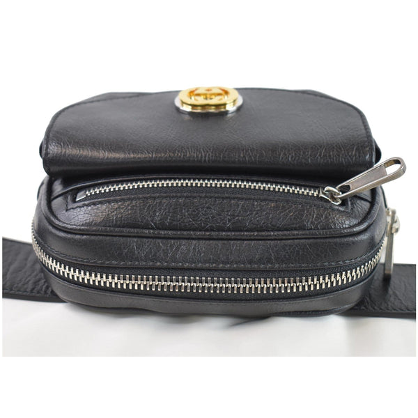 Gucci Morpheus Leather Belt Bag Black front preview