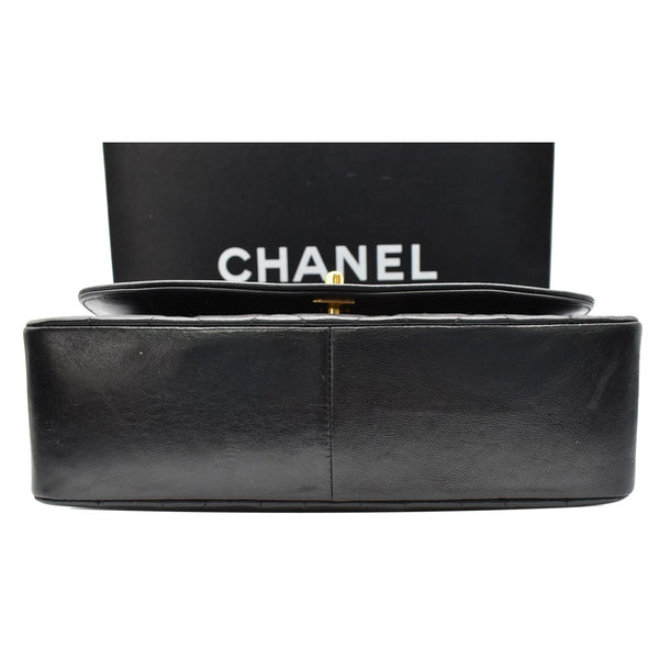 CHANEL Diana Flap Quilted Lambskin Leather Shoulder Bag Black