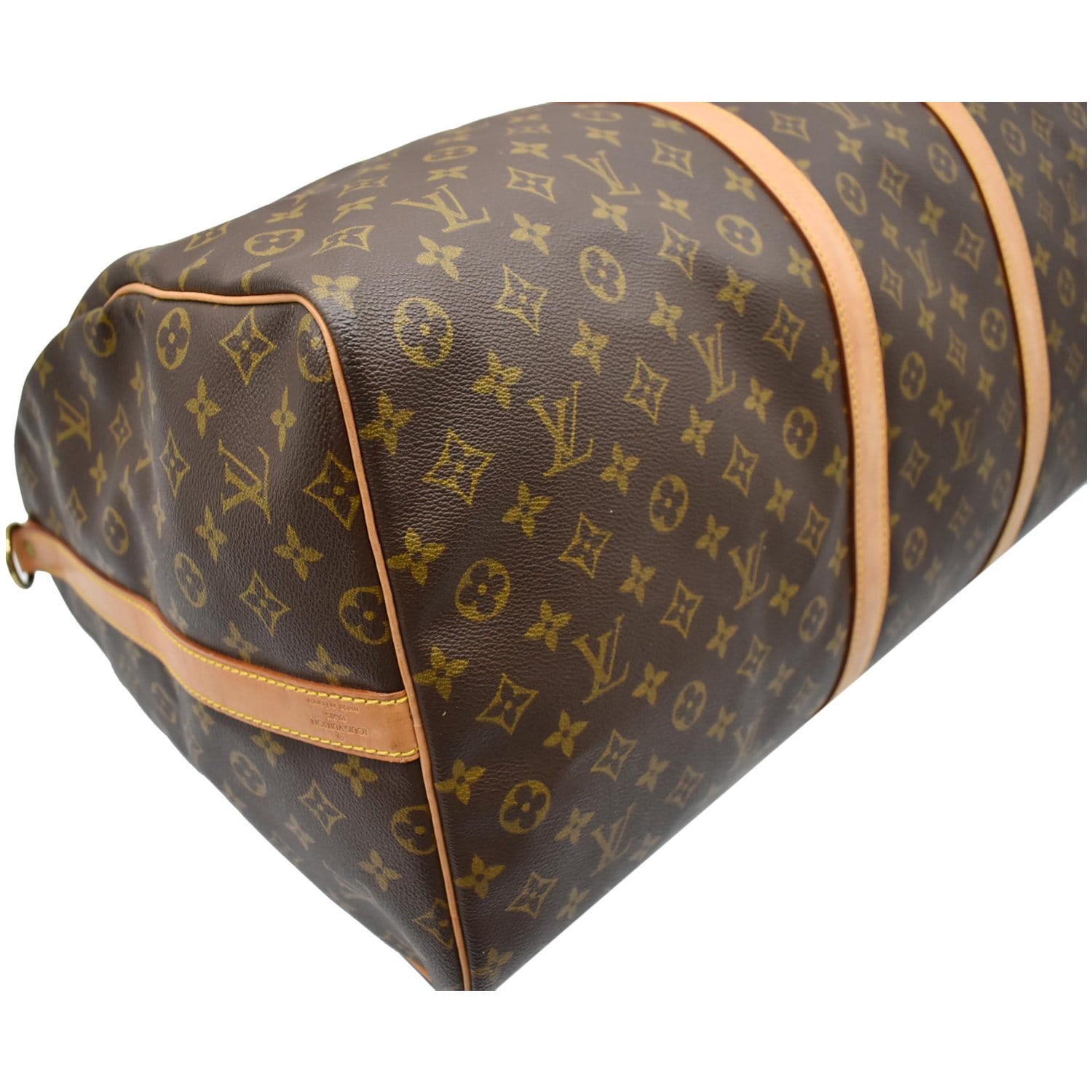 Louis Vuitton keepall 60 monogram shoulder strap Brown Leather ref