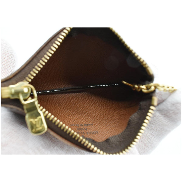 LOUIS VUITTON Key Coin Pouch Monogram Canvas Brown