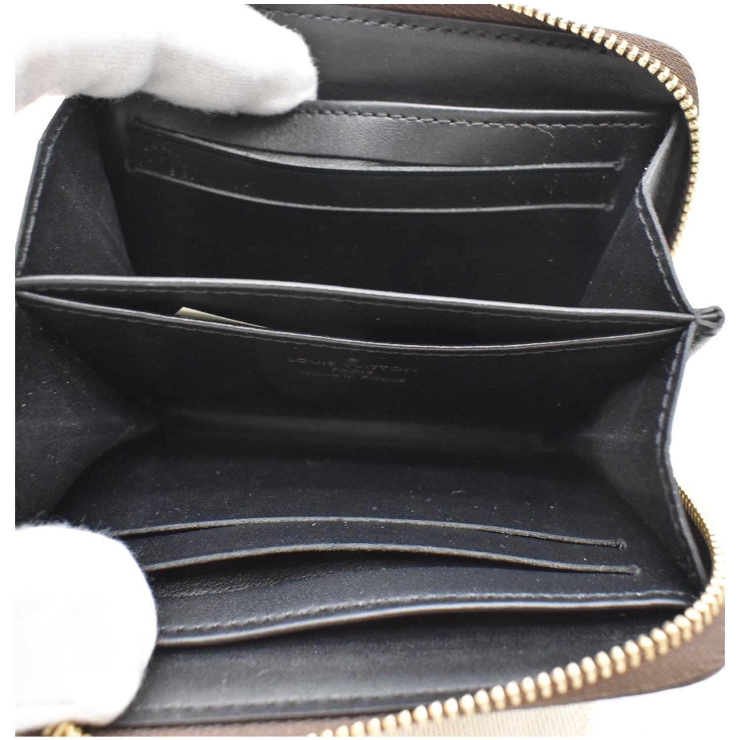 black lv coin purse