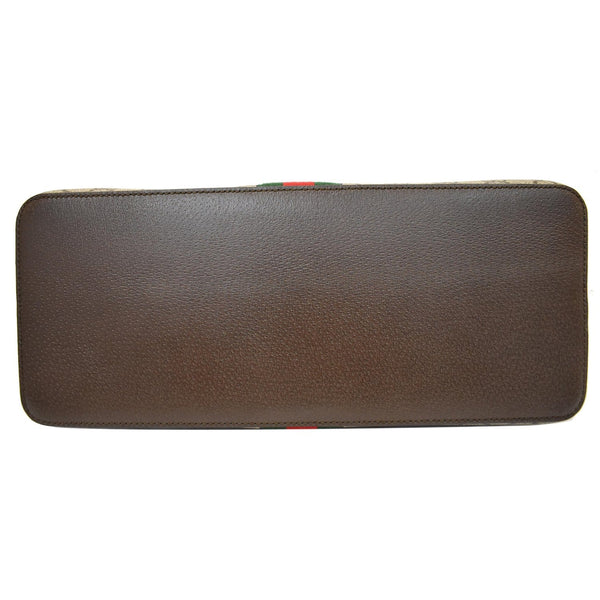 Gucci Ophidia GG Canvas Medium tote handbag - brown leather bottom