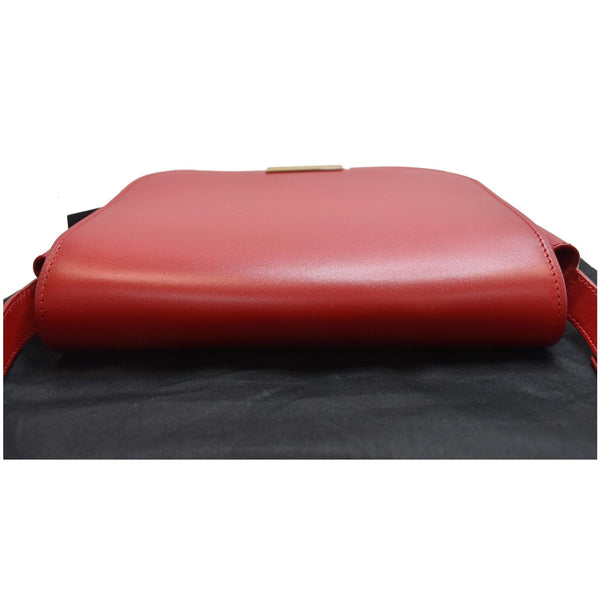 YVES SAINT LAURENT Betty Smooth Leather Shoulder Bag Red