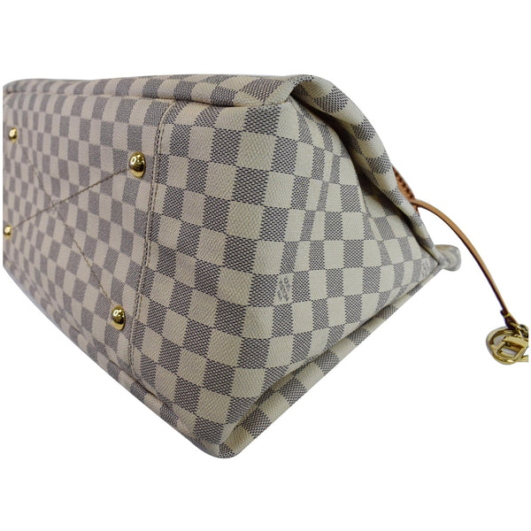 Louis Vuitton Artsy MM Damier Azur Shoulder Bag Women - bottom corner