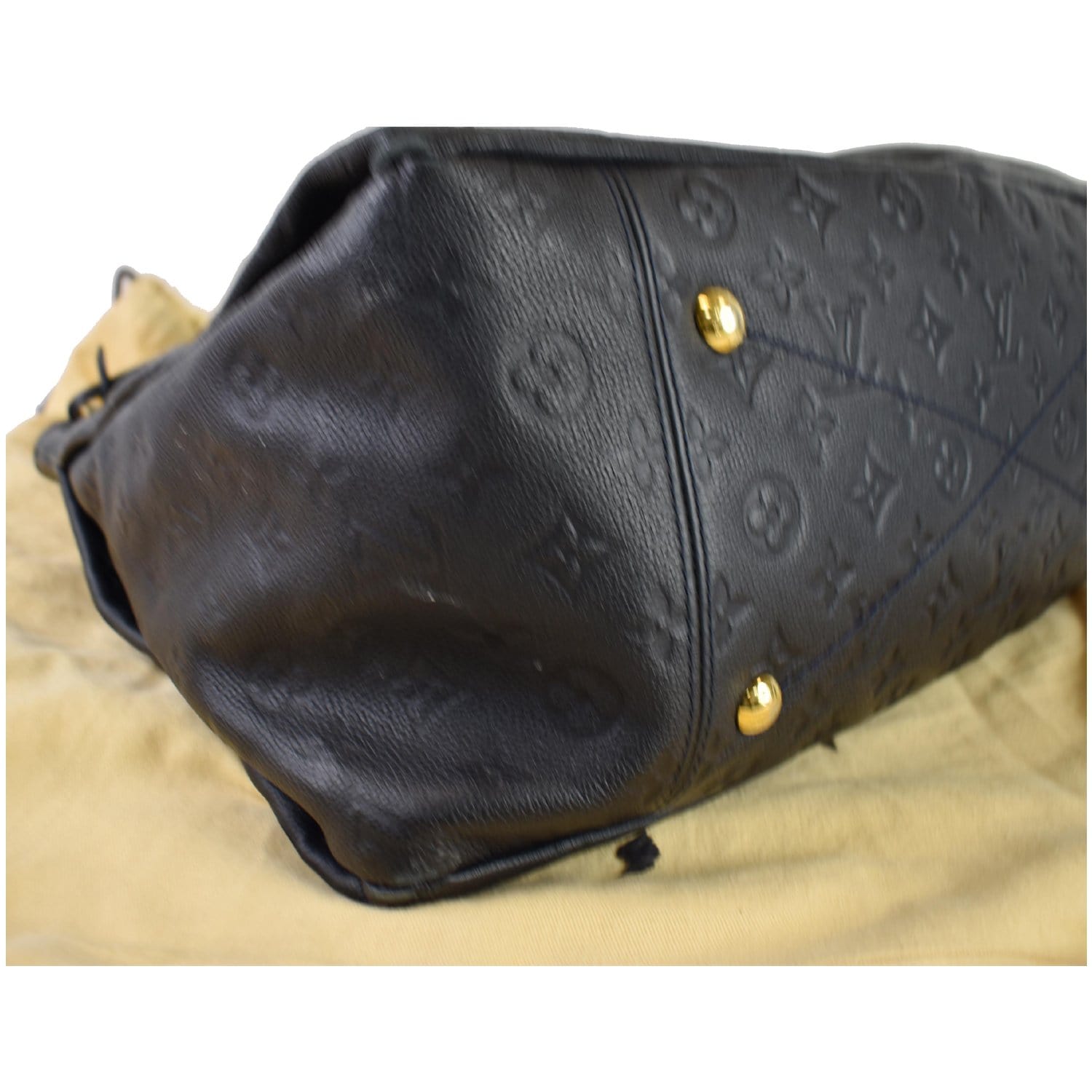 What Goes Around Comes Around Louis Vuitton Navy Empreinte Artsy MM Hobo -  ShopStyle Shoulder Bags
