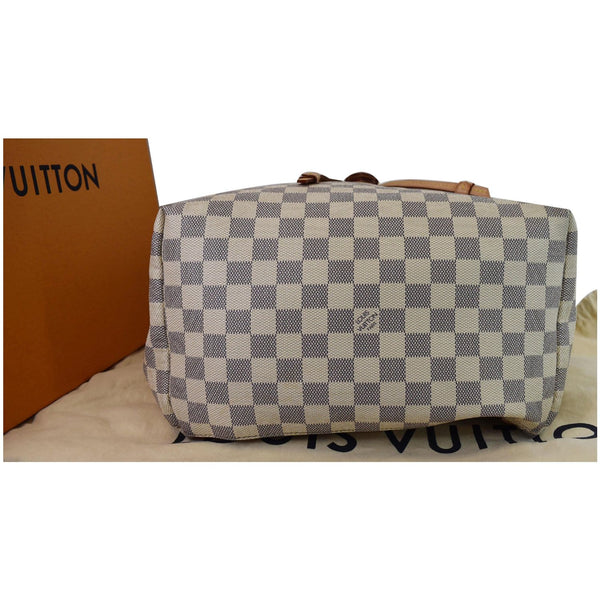 Louis Vuitton Sperone Damier Azur Backpack Bag White - bottom view