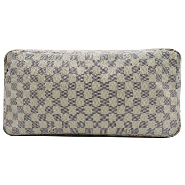 LOUIS VUITTON Neverfull GM Damier Azur Tote Shoulder Bag White