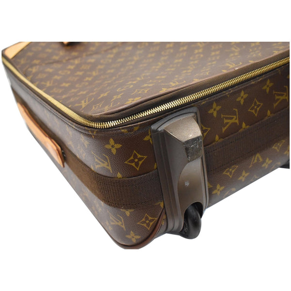 Louis Vuitton Pegase 55 Monogram Canvas Suitcase Bag - round the zip | DDH