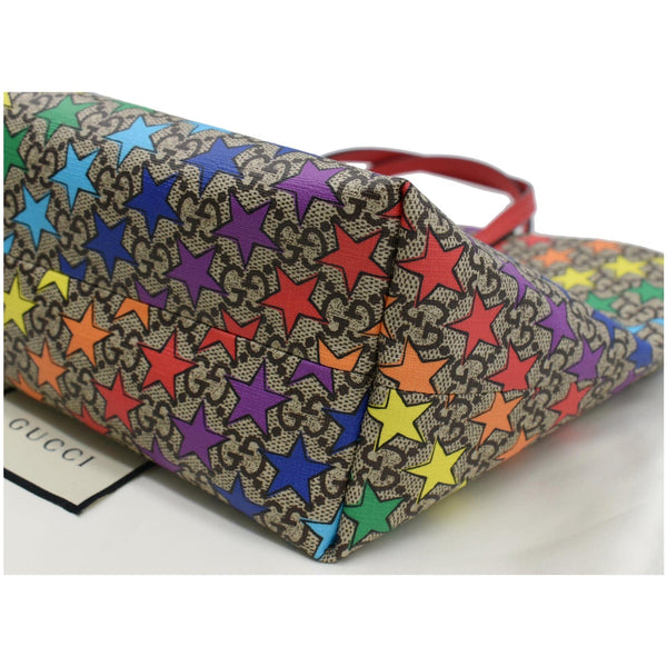 GUCCI Children's Rainbow Star Supreme Canvas Tote Bag Multicolor 410812