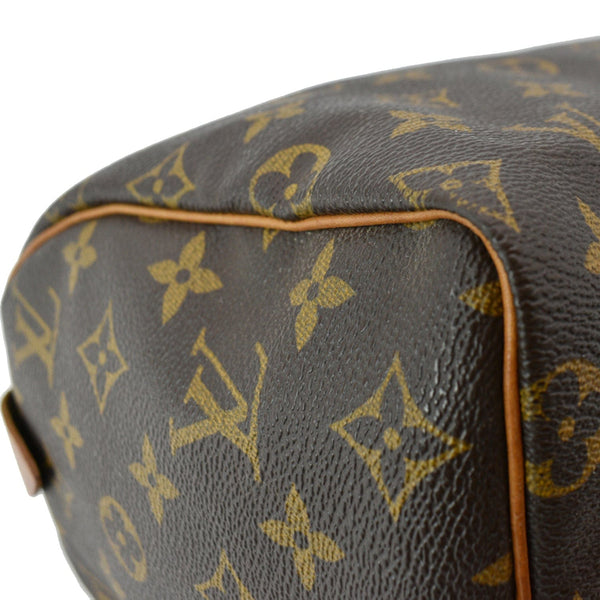LOUIS VUITTON Speedy 25 Monogram Canvas Satchel Bag Brown