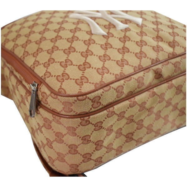 GUCCI Medium NY Yankees GG Canvas Backpack Bag Beige 536724