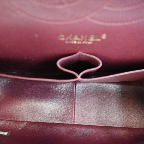 Chanel Classic Flap Lambskin Leather Tote Bag Beige/Black