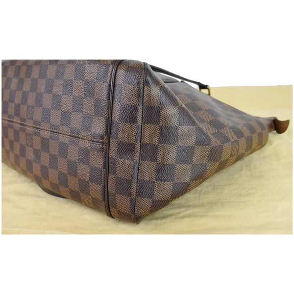 Louis Vuitton Totally MM Damier Ebene Shoulder Tote Bag - brown checks
