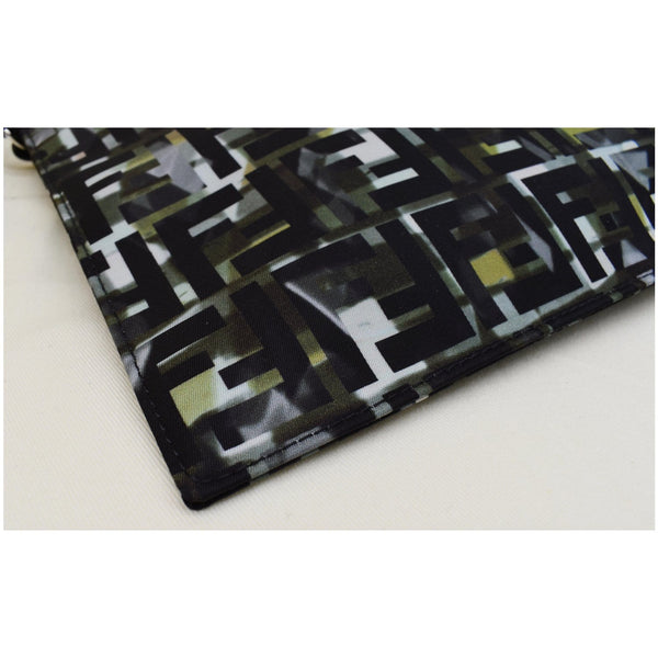 FENDI Camouflage FF Print Nylon Wristlet Pouch Multicolor