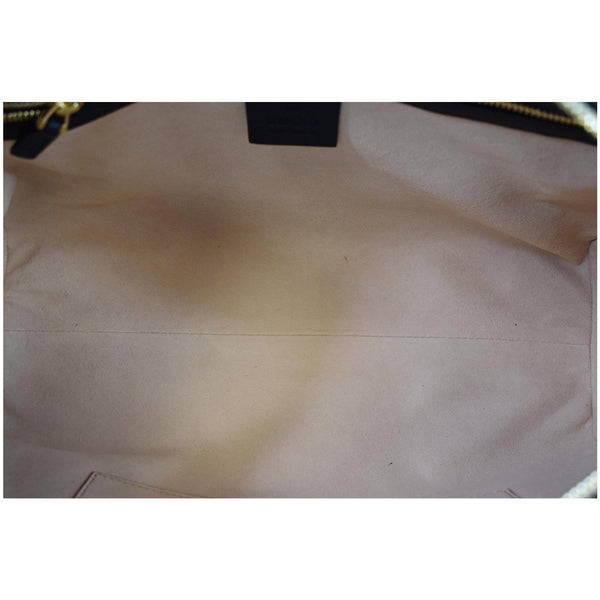 GUCCI Ophidia GG Suede Web Top Handle Shoulder Bag Black 524532