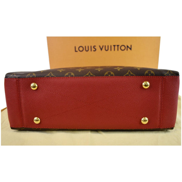 LV Surene MM Monogram Canvas Shoulder Bag bottom red