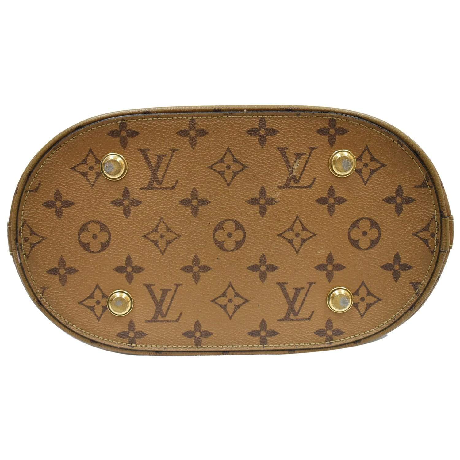 Louis Vuitton Reverse Monogram Coated Canvas MM Tressage Bag with, Lot  #16085
