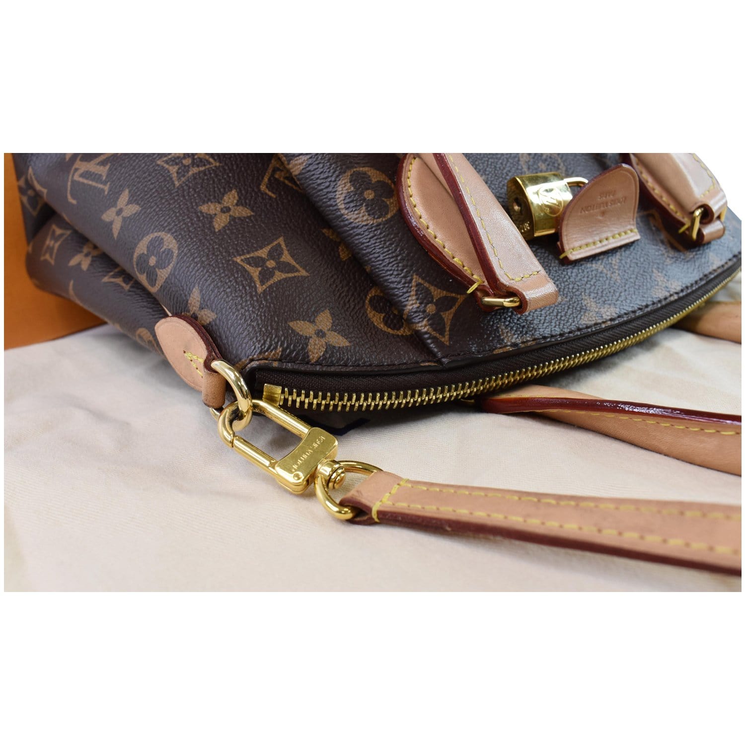 Louis Vuitton Rivoli Bag PM Monogram Brown in Coated Canvas with