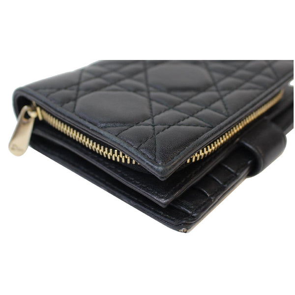 Christian Dior Mini Lady Dior Cannage Compact Wallet - sleek design