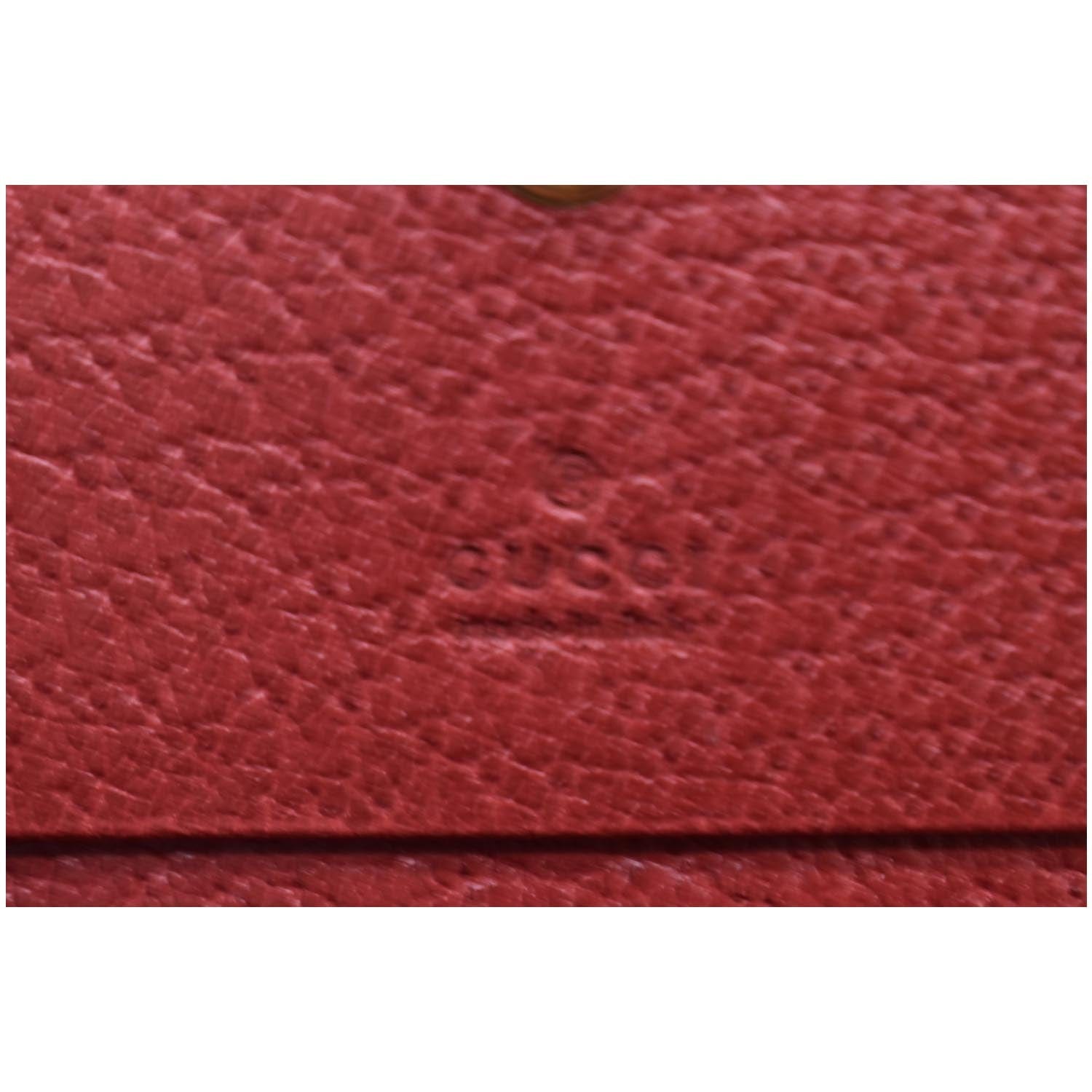 Gucci Ophidia Red Supreme Coated Canvas Bifold M Wallet - in Case and Box.
