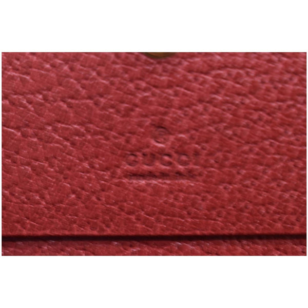 GUCCI Ophidia Flora GG Supreme Canvas Card Case Wallet Red 523155