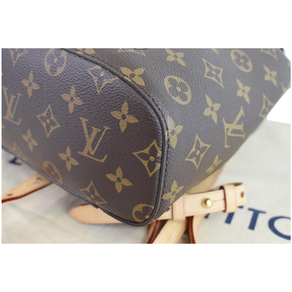 Louis Vuitton Montsouris NM Monogram Canvas Backpack - brown corner