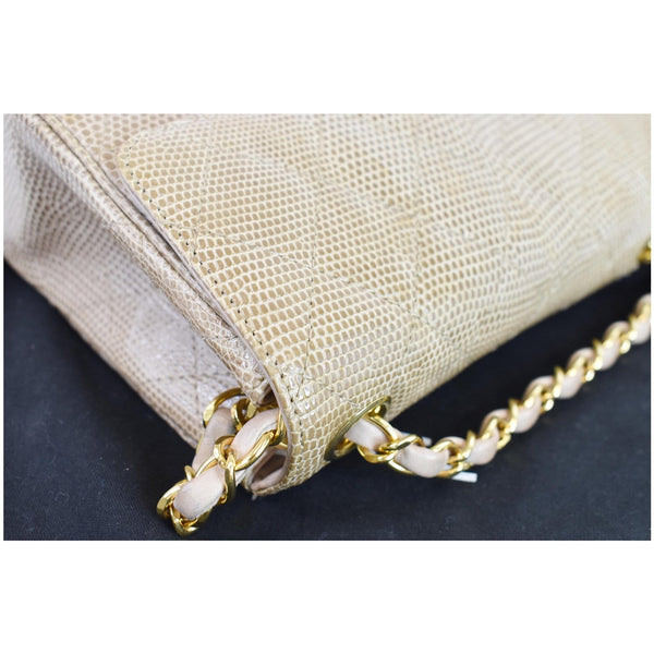 Chanel Vintage Mini Square Flap Lizard tote Bag women