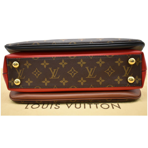 LOUIS VUITTON Millefeuille Monogram Canvas Satchel Bag Brown