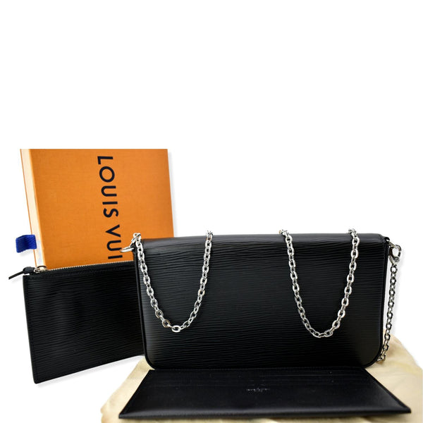 LOUIS VUITTON Felicie Pochette Epi Crossbody Bag Black - Hot Deals