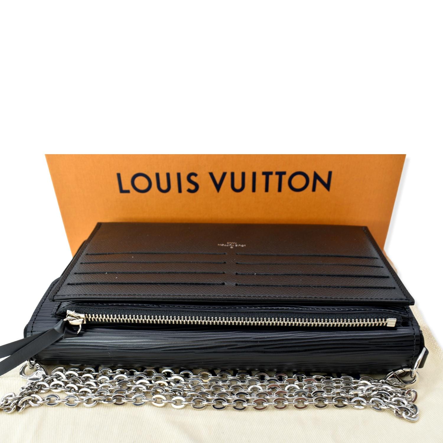 Louis Vuitton Felicie Pochette EPI Leather Black