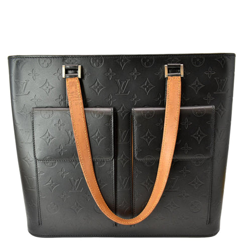 LOUIS VUITTON Willwood GM Monogram Mat Leather Tote Bag Black