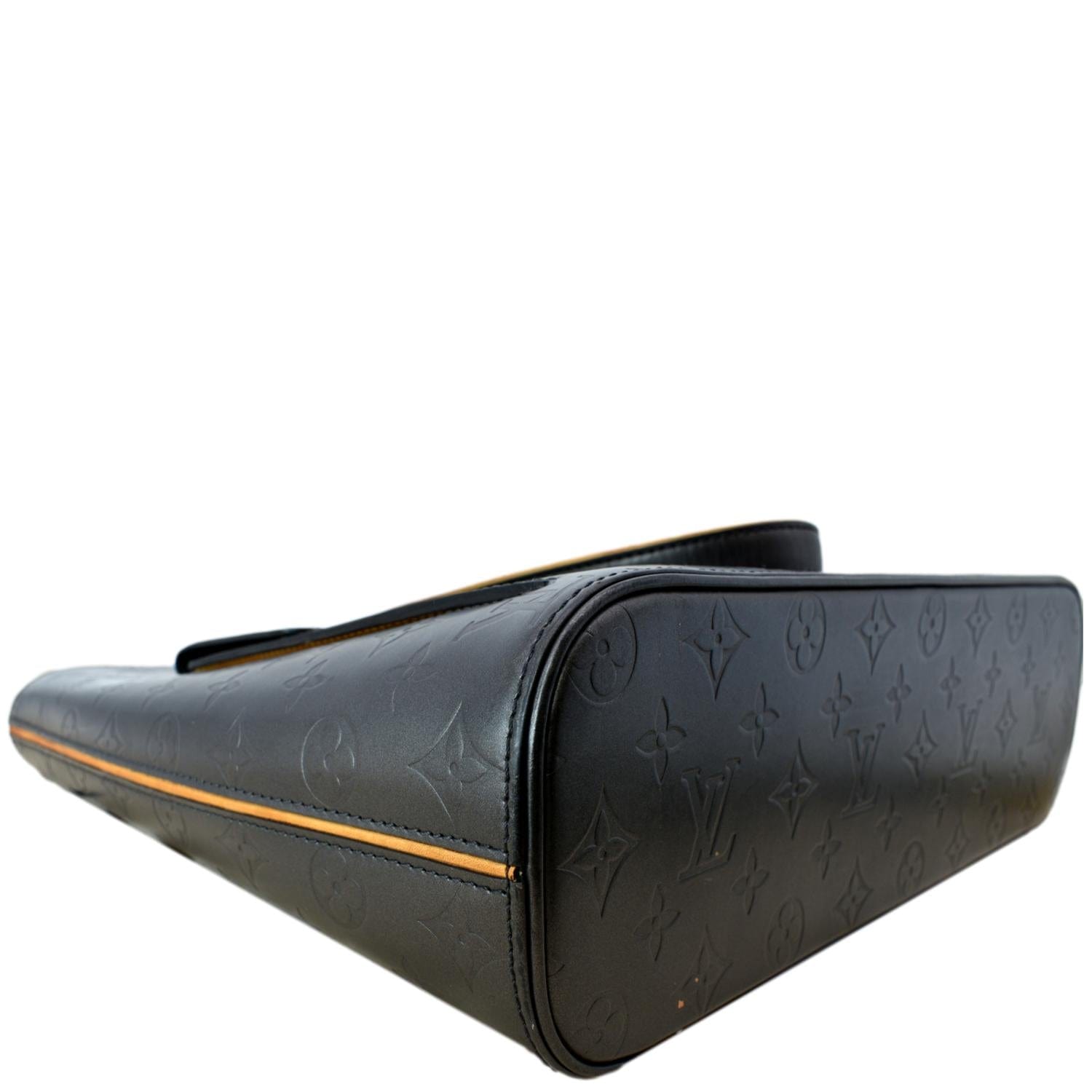 Louis Vuitton Black Monogram Mat Stockton Leather Pony-style calfskin  ref.969224 - Joli Closet