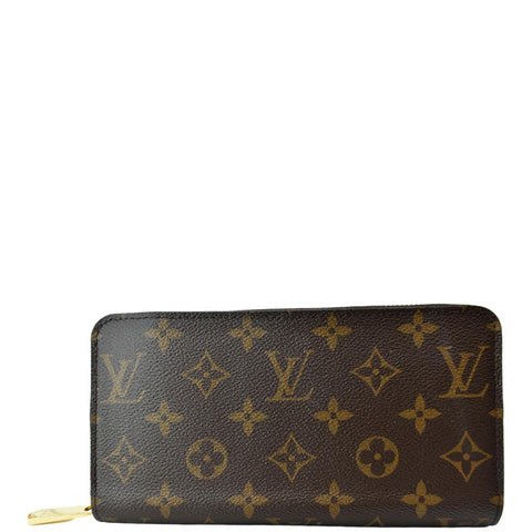 LOUIS VUITTON Monogram Canvas Zippy Long Wallet Brown